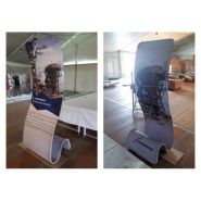 Totem Formulate Snake - Magik Expo - L 93 x H 230 x P 90 cm - Impression recto-verso et montage facile_2