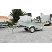 Remorque sans frein équipée d'un timon en v pour le transport multi usage - erde expert - lc 251 galva_2