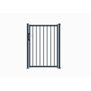 Portillon XYLIO® B20 - barreaudé prêt à poser avec gonds Locinox et serrure en acier inoxydable_2