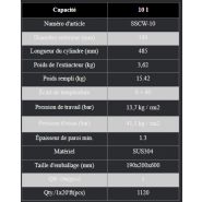 Sscw-10 - extincteur de cuisine en acier inoxydable - Pri-Safety - capacité 10L pour le marché du Chili_2