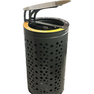 Corbeille tri sélectif 2 x 60 L - modèle bi-flux géométrique ou sphérique - VIGIPIRATE_2