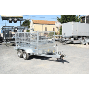 Remorque benne hydraulique pour espaces verts - Lider Robust 34352 PE - châssis galvanisé et équipements intensifs_2