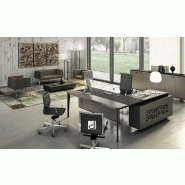 Bureau d'angle avec retour crédence design X9- Officity - 212, Gauche, Orme gris_2