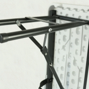 Lot de 5 bancs pliants 3 places - 180 cm PEHD - pliables, transportables avec poignée et compas autobloquants_2