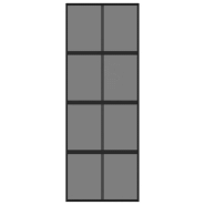 Vidaxl porte coulissante noir 76x205 cm verre trempé aluminium 155225_2