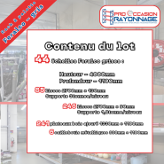 Rack à palette - 44 échelles, 331 lisses, plateaux bois et caillebotis inclus - Feralco_2