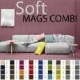 Sofa Mags Soft - tissu ou cuir, combinaisons modulables, design HAY avec accoudoirs généreux et assise profonde_2