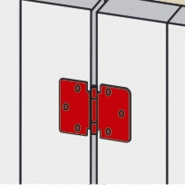 Charnière forte inox 316 pour volets ou porte battants - 75 x 75 mm - AFBAT - Acier marin résistante à la corrosion_2