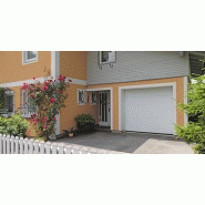 Porte de garage sectionnelle CLASSIC - motorisée, ouverture plafond, panneaux sandwich, portillon et hublot, isolation thermique, étanche à l'air_2