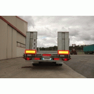 Remorque porte-engins ECIM 6423 - 19T - 2 essieux - Plateau basculant 7000mm_2