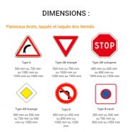 Signalisation permanente - gamme Armor en aluminium 15/10e avec rails et options personnalisables_2