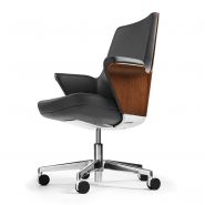 Summa - Fauteuil de bureau exécutif Humanscale en cuir personnalisable - Largeur 711.2 mm_2