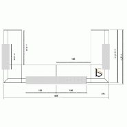 Banque d'accueil d'angle Z2 - Officity - Gris ombre, 445, Orme_2