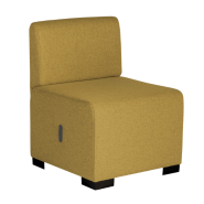 Canapé 1 place - Disponible en plusieurs coloris - Structure en bois - Assise en mousse de haute densité - Fabrication Européenne_2