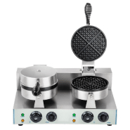 Gaufrier double rond professionnel_2