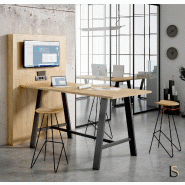 Table de réunion haute Pyramid - 180, Anthracite, Anthracite_2