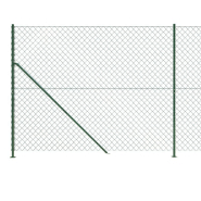 Vidaxl clôture à mailles losangées avec bride vert 2,2x25 m 153951_2