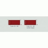 Portail coulissant à rail cotim 39 / droit / semi-ajouré / en aluminium
