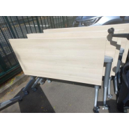 Table basculante d'occasion Steelcase 140 x 70 cm - beige, mécanisme de basculement facile, structure robuste_2