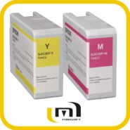 Cartouches d'encre pour imprimante jet d'encre couleur Epson C6000 et C6500 - 80 ml - Noir, Cyan, Jaune, Magenta_2