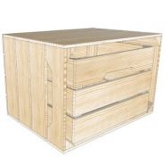 T3S4 - Caisses en bois - Simply A Box - L44 x H30 x P36 cm - Fabriquées en France - Bois brut ou 6 coloris de lasure à l'eau_2