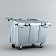 Eurotainer - dépôt à déchets mobile en acier indestructible - bammens - 2.500L à 5.000L_2