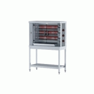 Rôtissoire professionnelle à poulets gaz - 2 broches / 12 poulets - Acier inox AISI 304 - ro288_2