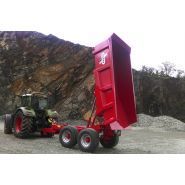 Remorque à benne basculante Redrock - fond large - modèles 14 à 20 tonnes - porte arrière hydraulique_2