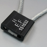 Scellé Câble galvanisé Tête Alu 30x32x10 mm L 250 mm - Tige Ø 5 mm - Noir_2