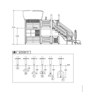 Structure multi-jeux 3 à 12 ans - Uniplay Cullerma 8061767 - Hags - Post Nature-Brown avec fondation à enterrer_2