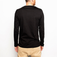 T-Shirt de travail manches longues - 100% coton biologique - Unisexe - Grammage épais 190gr/m2 - Réf : 950683 - FOREST_2