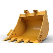 Godet d'excavation à usage normal avec lame de nivellement - caterpillar finance france - 1 600 mm (63 in) - poids 1270 kg_2