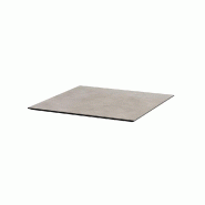 X Cross table de bistrot avec piètement noir + plateau HPL Moonstone 70x70 cm_2
