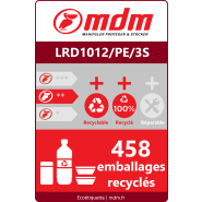 Palette plastique monobloc 3 semelles - Résistante aux acides, insectes et bactéries - LRD1012/PE/3S_2