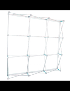 Stand parapluie tissu courbé - aluminium facile à déployer - Référence: PE-STAND-PARA-TISSU-CAR-4X3_2