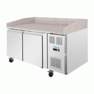 Comptoir à pizza 2 portes avec dessus en granit Série U 428L UA081 Polar_2