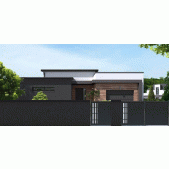 Portail battant plein finition aluminium - 3500 / 1800_2