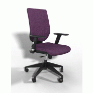 Siège de bureau Tertio avec système contact permanent - Sokoa - Aubergine, Réglable hauteur_0