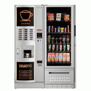SNACK SIDE - automate esclave pour machines chaudes RHEAVENDORS, 3°C ou 8°C, vitrine LED, 6-7 plateaux supplémentaires_2