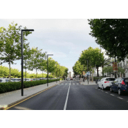 Ensemble lumineux TOMSK ACTML - Mât en acier laminé rectangulaire 200x100mm - Hauteur 4m à 7m - Module LED 20W à 120W_2