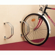 Râtelier pivotant pour 1 vélo MOTTEZ - Acier zingué, à visser, charge jusqu'à 60 kg, dimensions 33 x 8.5 x 28.5 cm_2