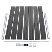 Vidaxl panneau de clôture wpc 180x146 cm noir 148984_2