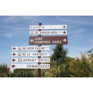 Signalétique Monomât en aluminium laqué_2