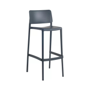 Chaise haute en résine JOY - Stamp - design élégant en polypropylène avec fibre de verre - usage intérieur/extérieur_2