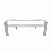 Comptoir d'accueil 3 postes Wave - MDD - Beige mat, 312_2