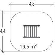 Échelles d'escalade Proludic - 1,80 m de largeur - Référence JPS22-M - Parcours Santé Métal_2