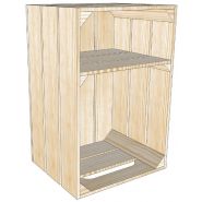 S3 tablette - caisses en bois - simply à box - l36 x h54 x p30 cm