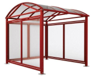 Abri vélos Voûte Large - Structure en acier galvanisé - Toiture en polycarbonate traité anti-UV_2