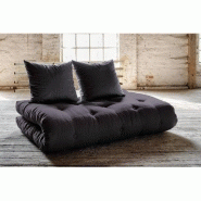 Canapé lit futon Shin Sano - Gris foncé et pin massif - Couchage 140x200 cm - Design japonais - Marque Karup_2