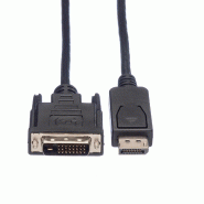 Roline câble displayport dp m - dvi m, noir, 1 m_2